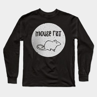 Mouse Rat Parks and Rec Band Shirt Black Circle Long Sleeve T-Shirt